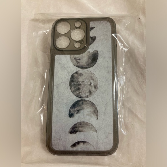 IPhone 14 Pro Max Hard Silicone Moon Phase Phone Case - Picture 5 of 8